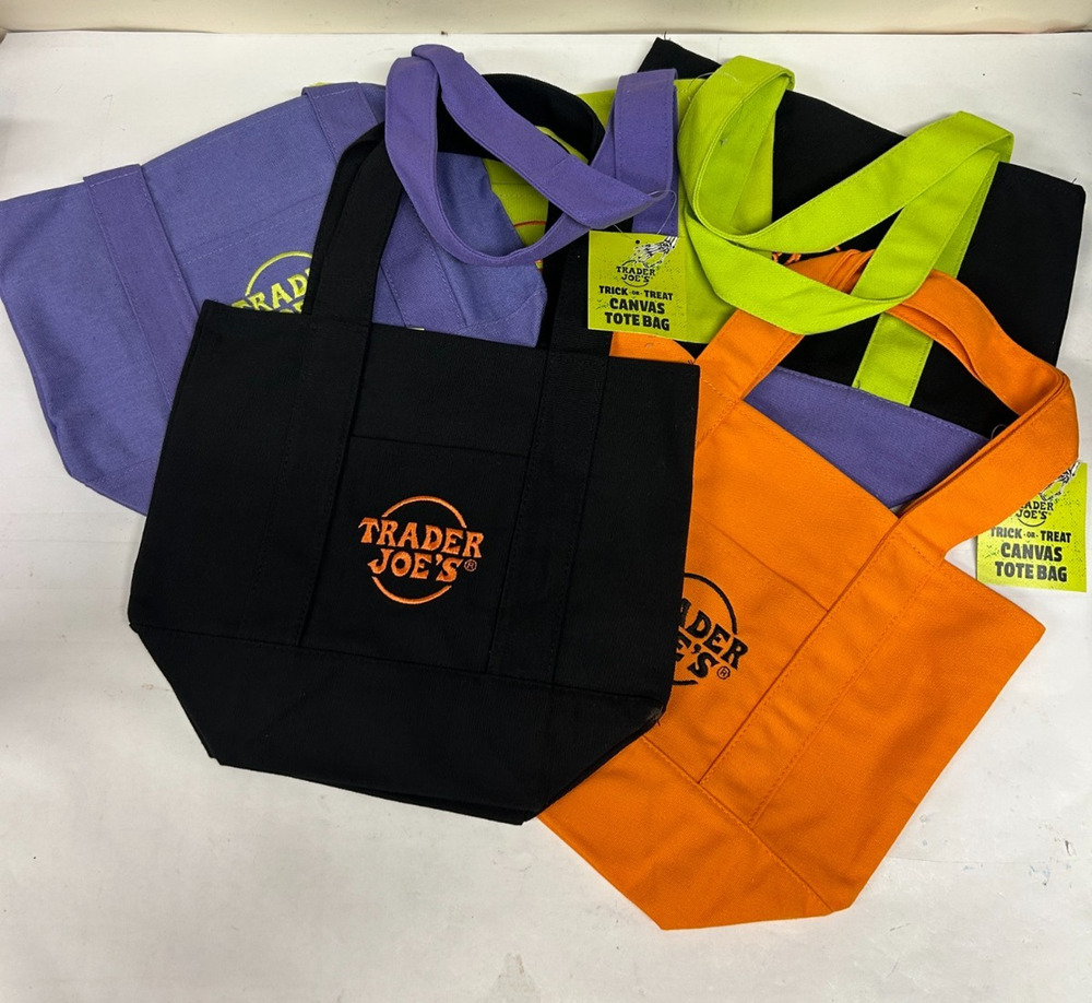 2026 Trader Joe's Halloween Mini Tote Bag 5 COLORS RARE LIMITED EDITION!!!